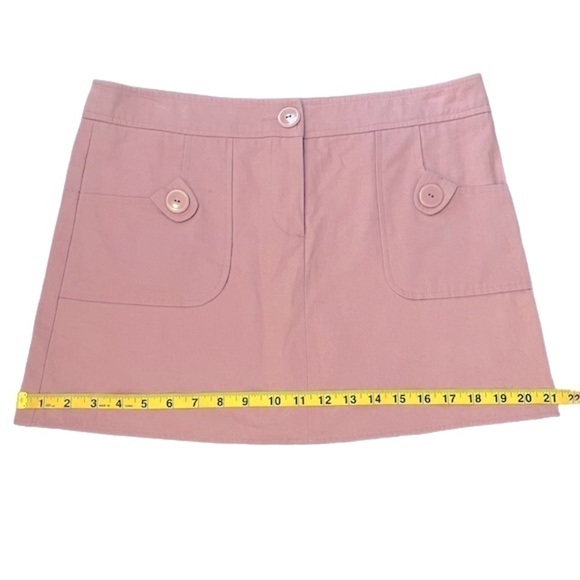 Nwts Ulla Johnson Mauve Pastel Pink Purple 100% Cotton Mini Skirt with Pockets - Picture 13 of 14